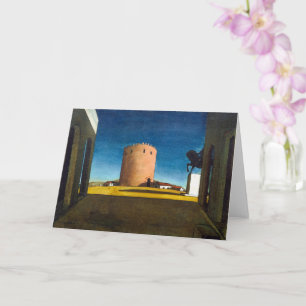 The Red Tower   Giorgio de Chirico    Card