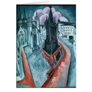 The Red Tower in Halle, 1915