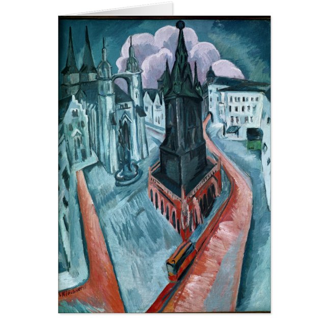 The Red Tower in Halle, 1915 (Front)