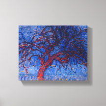 THE RED TREE, Canvas print wall art PIET MONDRIAN