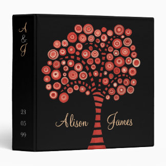 The Red Tree Wedding Couple Name Binder