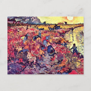 The Red Vines By Vincent Van Gogh Postcard