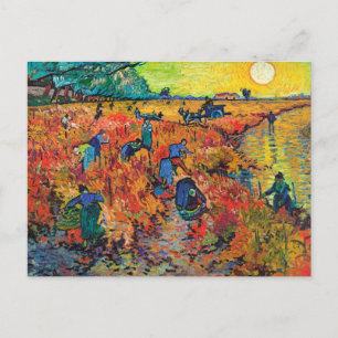 The Red Vineyard by Van Gogh Postcard