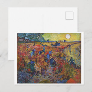 The Red Vineyard Vincent van Gogh Postcard