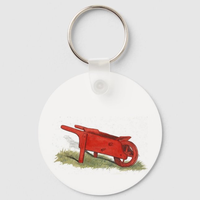 The Red Wheelbarrow Keychain (Front)