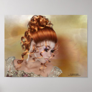 The Redhead - Beautiful Fantasy Themed Poster