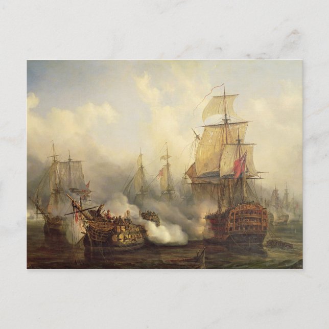 The Redoutable at Trafalgar, 21st October 1805 Postcard (Front)