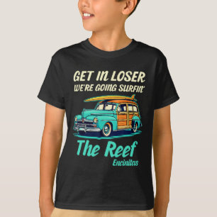 The Reef Encinitas Surf California Women Men Vinta T-Shirt