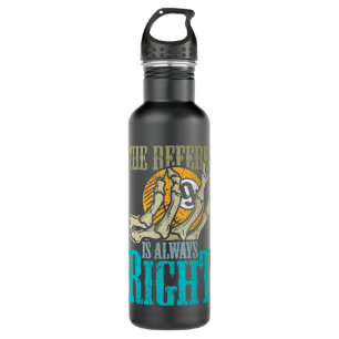 The Referee is always right design pool billiard 710 Ml Water Bottle