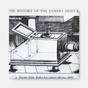 The reflex box camera obscura magnet