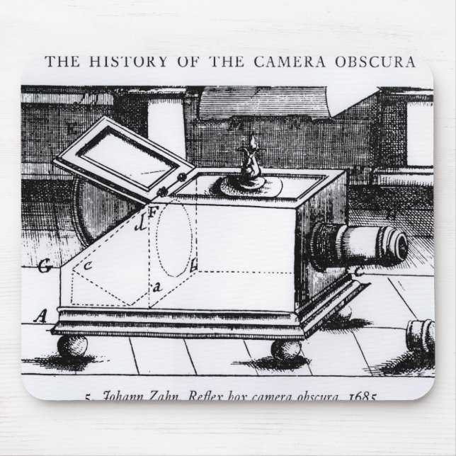 The reflex box camera obscura mouse pad (Front)