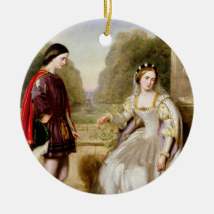 The Refusal (oil on canvas) Ceramic Ornament