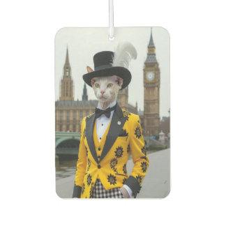 The Regal Sphynx in his dashing suit at Parliament Air Freshener