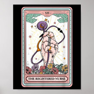 The Registered Nurse Tarot Card  Poster