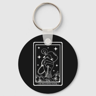 The Registered Nurse Tarot Card Rn Stethoscope Wit Keychain