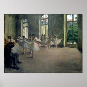 The Rehearsal, c.1873-1878 Edgar Degas Poster