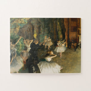 The Rehearsal of the Ballet Onstage, Degas Art Jigsaw Puzzle