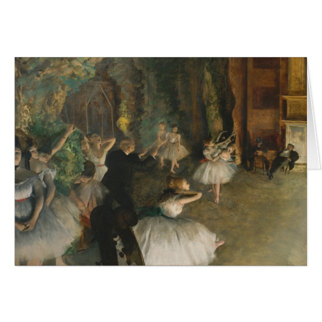 The Rehearsal of the Ballet Onstage - Edgar Degas (Front Horizontal)