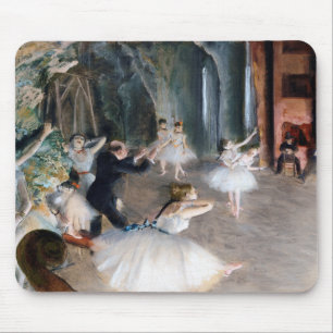 The Rehearsal Onstage, Edgar Degas Mouse Pad