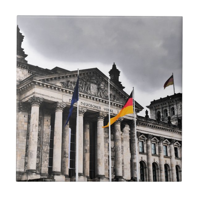 The Reichstag building, Berlin Tile (Front)