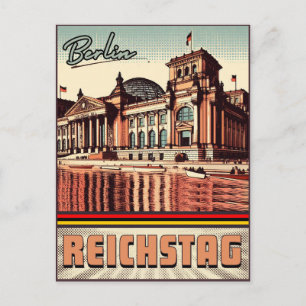 The Reichstag - Platz der Republik in berlin Postcard