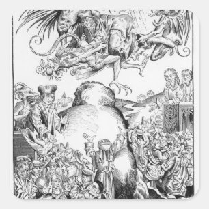 The Reign of Antichrist Square Sticker
