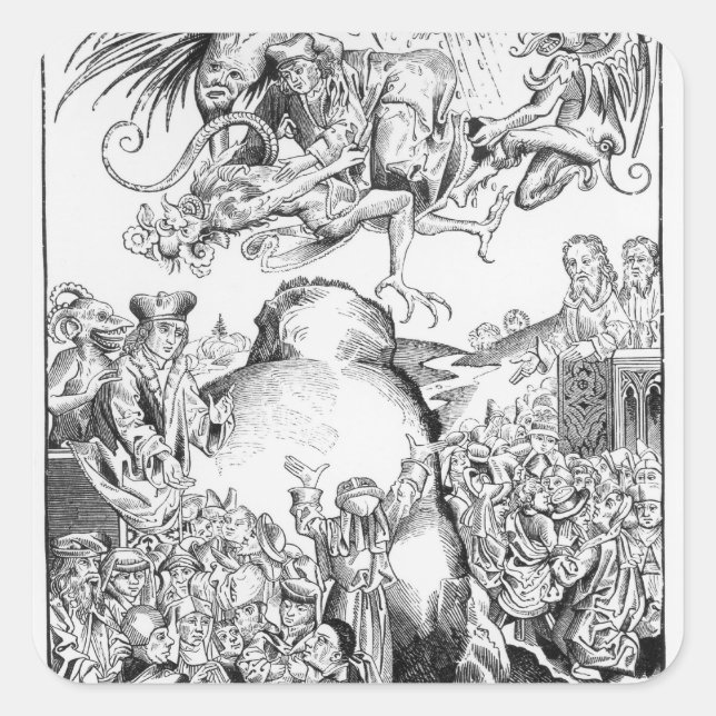 The Reign of Antichrist Square Sticker (Front)