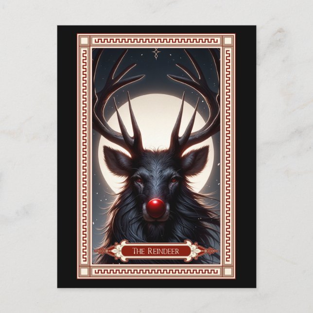 The Reindeer Tarot Card (Front)