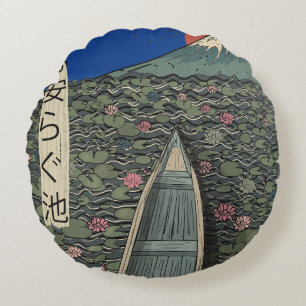 The Relaxing Pond Round Pillow