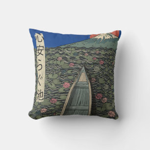 The Relaxing Pond Throw Pillow