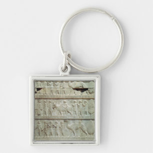 the relief frieze on the East stairway Keychain