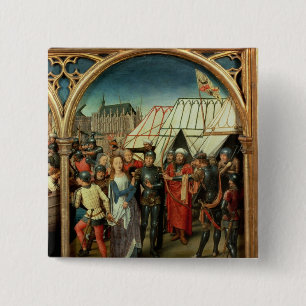 The Reliquary of St. Ursula, 1489 2 Inch Square Button