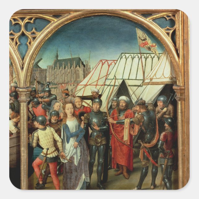 The Reliquary of St. Ursula, 1489 Square Sticker (Front)