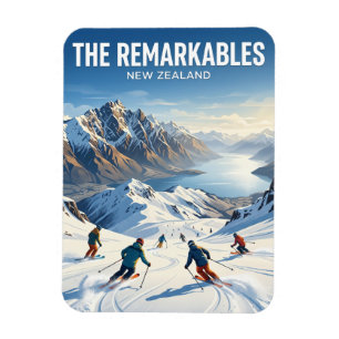 The Remarkables Ski Area New Zealand Magnet