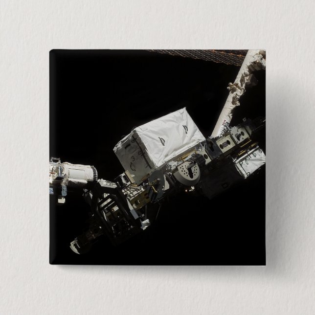 The Remote Manipulator System robotic arm 2 Inch Square Button (Front)