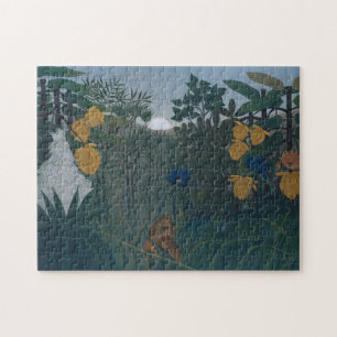 The Repast of the Lion ca. 1907 by Henri Rousseau Jigsaw Puzzle
