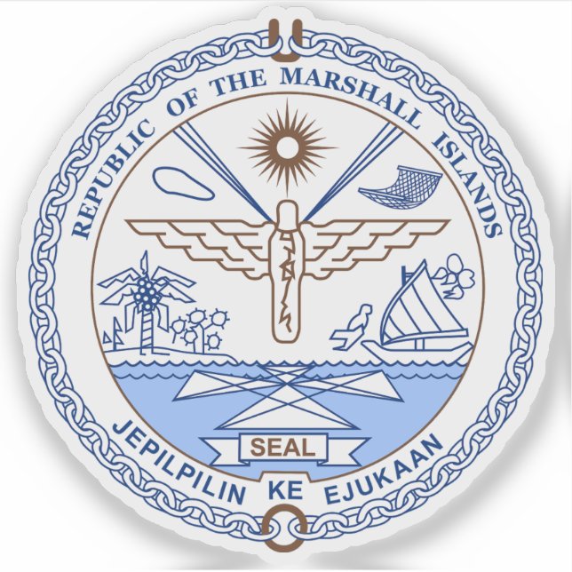The Republic of the Marshall Islands coat of arms  (Front)