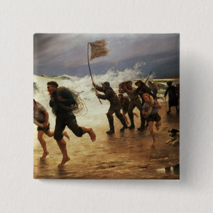The Rescue 2 Inch Square Button