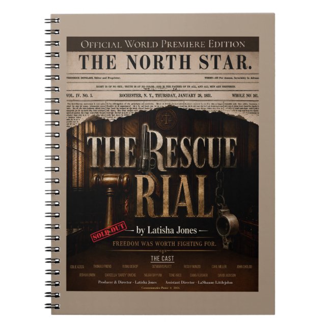 The Rescue Trial World Premiere Vintage Notebook (Front)