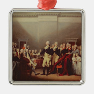 The Resignation of George Washington Metal Ornament