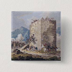 The Resistance of Forty Greek Rebels 2 Inch Square Button