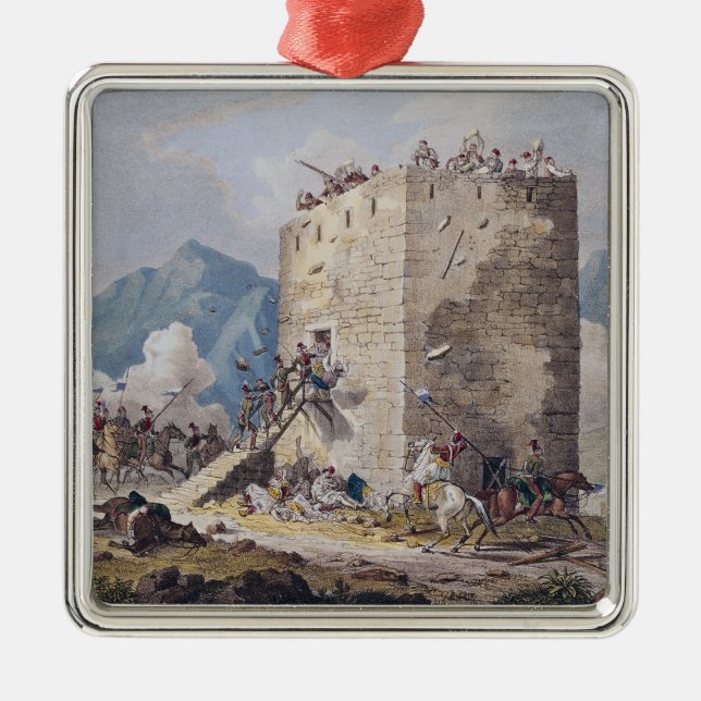 The Resistance of Forty Greek Rebels Metal Ornament (Front)