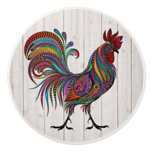 The Resplendent Rooster Drawer / Cabinet Knobs