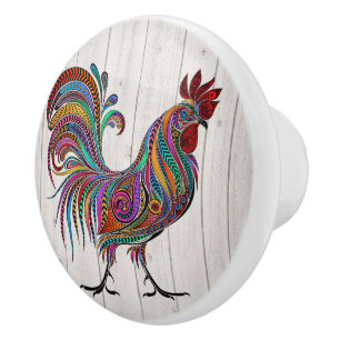 The Resplendent Rooster Drawer / Cabinet Knobs