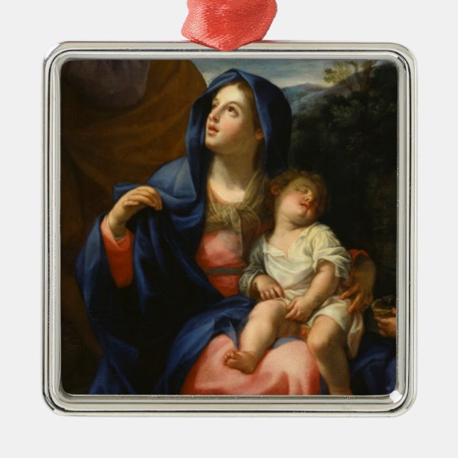 The Rest on the Flight into Egypt Metal Ornament (Front)