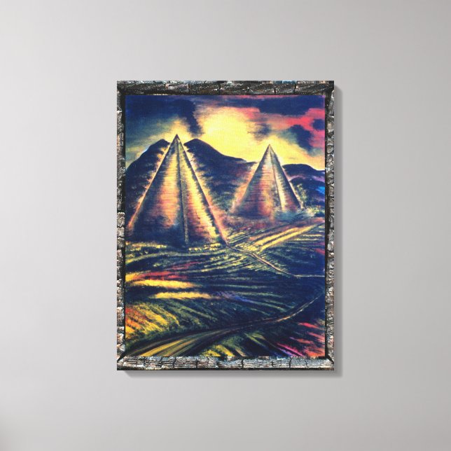 The Resting Place, Pyramids Canvas Print (Front)