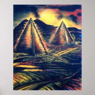 The Resting Place" Pyramids Poster