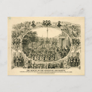 The Result of the Fifteenth Amendment (1870) Postcard