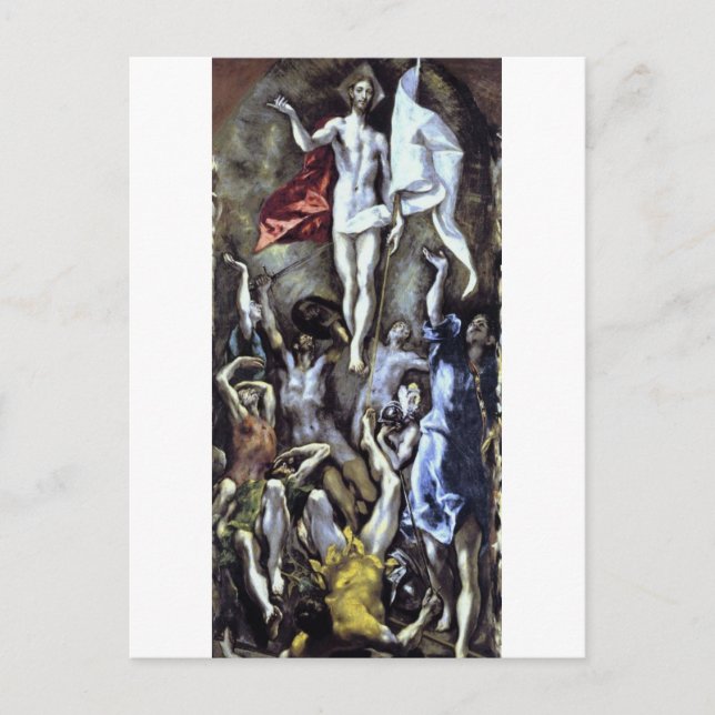 The Resurrection by El Greco Postcard (Front)