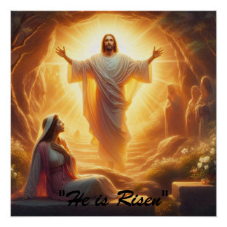 The Resurrection Light: Jesus Christ Rises Poster